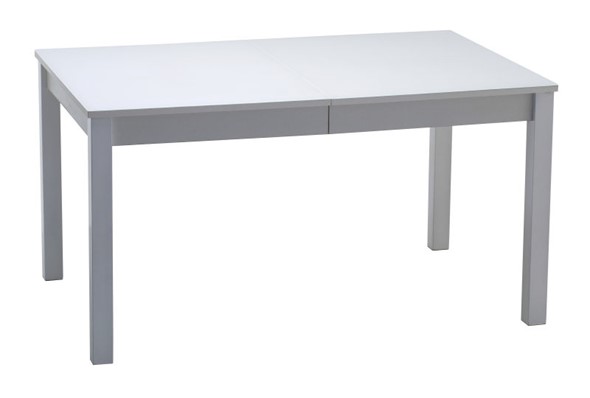 Кухонный стол раздвижной Нагано-2 стекло белое opti (хром-лак) в Пензе - изображение