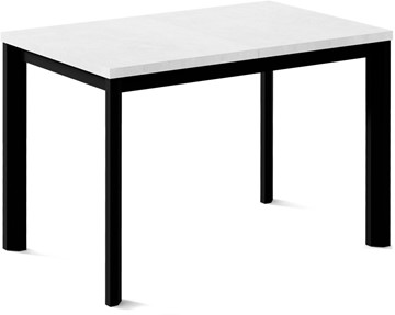 Раздвижной стол Нагано-3L (ноги черные, белый цемент) в Пензе