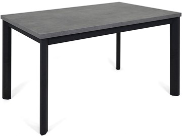 Кухонный стол раздвижной Нагано-3L (ноги черные, серый камень) в Пензе