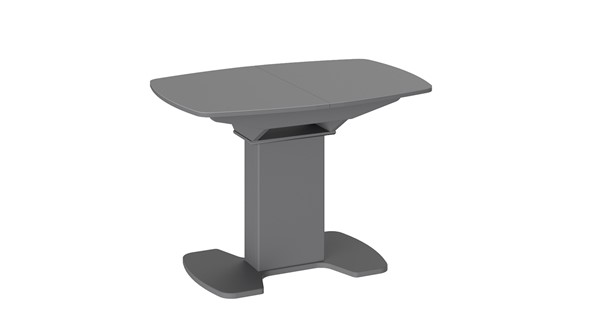 Раздвижной стол Портофино (СМ(ТД)-105.01.11(1)), цвет Серое/Стекло серое матовое LUX в Пензе - изображение