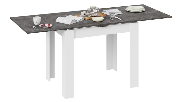 Кухонный раскладной стол Промо тип 3 (Белый/Ателье темный) в Пензе - изображение 3