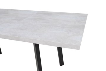 Кухонный раскладной стол Робин, опоры прямые, цемент светлый в Пензе - предосмотр 3