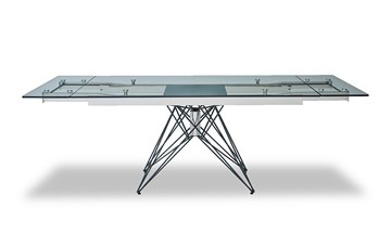 Кухонный стол раскладной T-041 (140) прозрачный в Пензе - предосмотр 1