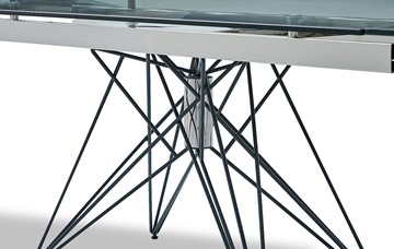 Кухонный стол раскладной T-041 (140) прозрачный в Пензе - предосмотр 2