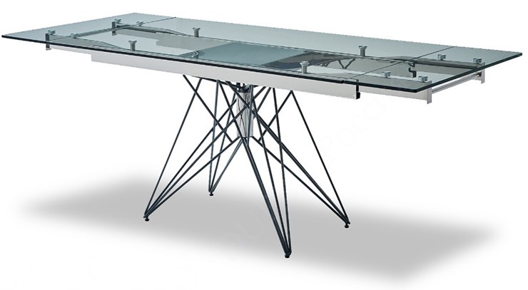 Кухонный стол раскладной T-041 (140) прозрачный в Пензе - изображение 3