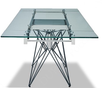 Кухонный стол раскладной T-041 (140) прозрачный в Пензе - предосмотр 4