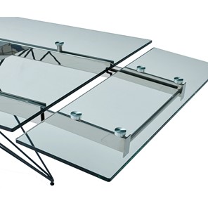 Кухонный стол раскладной T-041 (140) прозрачный в Пензе - предосмотр 5