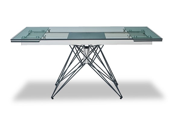 Кухонный стол раскладной T-041 (140) прозрачный в Пензе - изображение