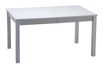 Кухонный стол раскладной Нагано-2 стекло белое opti (хром-лак) 1 в Пензе