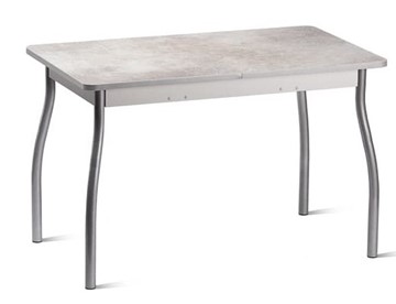 Кухонный стол Орион.4 1200, Пластик Белый шунгит/Металлик в Пензе