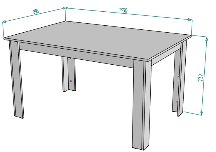Кухонный обеденный стол T37, ЯШС в Пензе - изображение 1