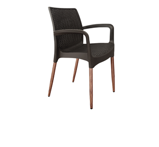 Кухонный стул SHT-ST68/S424-С (черно-коричневый/темный орех) в Пензе - предосмотр