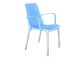 Кухонный стул SHT-ST76/S424 (голубой/хром лак) в Пензе