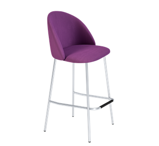 Барный стул SHT-ST35 / SHT-S29P (ягодное варенье/хром лак) в Пензе