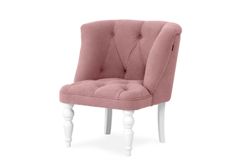 Кресло на ножках Бриджит розовый ножки белые в Пензе