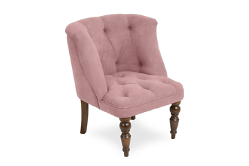 Кресло Бриджит розовый ножки коричневые в Пензе