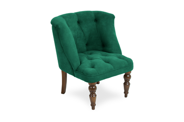 Кресло Бриджит зеленый ножки коричневые в Пензе