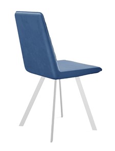 Мягкий стул 202, микровелюр B8 blue, ножки белые в Пензе - предосмотр 2
