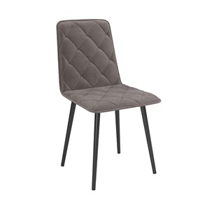 Обеденный стул Антика, велюр тенерифе стоун/Цвет металл черный в Пензе