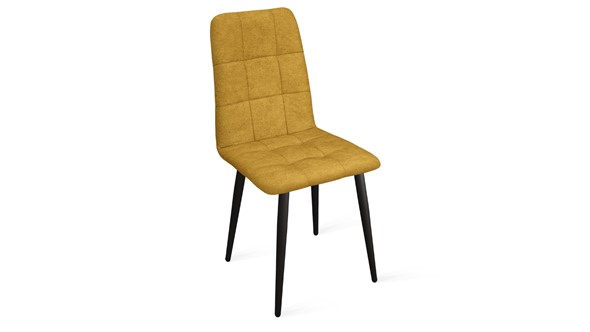 Кухонный стул Аспен К1С (Черный муар/Микровелюр Duna Curcuma) в Пензе - изображение