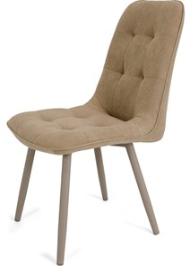 Обеденный стул Бакарди, ноги мокко круглые R32/велюр T184 Кофе с молоком в Пензе