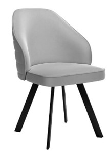 Обеденный стул dikline 276 Е28 светло-серый  ножки черные в Пензе