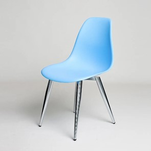 Обеденный стул DSL 110 Milan Chrom (голубой) в Пензе