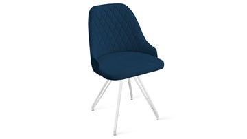 Обеденный стул Гранд К4 (Белый матовый/Велюр Confetti Blue) в Пензе