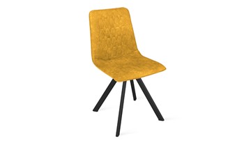 Кухонный стул Хьюго К2 (Черный муар/Микровелюр Wellmart Yellow) в Пензе
