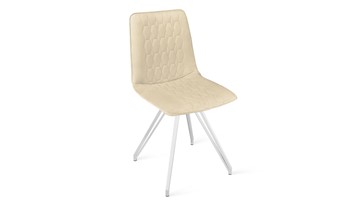 Обеденный стул Хьюго К4 (Белый матовый/Велюр Confetti Cream) в Пензе
