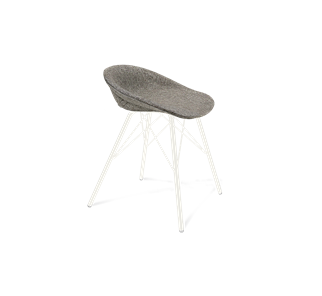 Обеденный стул SHT-ST19-SF1 / SHT-S37 (коричневый сахар/белый муар) в Пензе