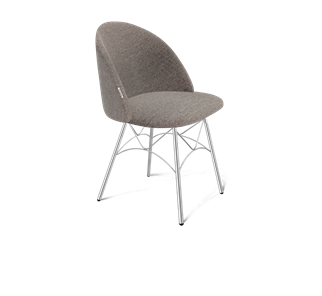 Обеденный стул SHT-ST35 / SHT-S107 (тростниковый сахар/хром лак) в Пензе