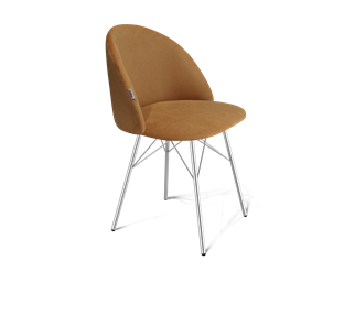 Обеденный стул SHT-ST35 / SHT-S64 (горчичный/хром лак) в Пензе