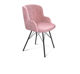 Обеденный стул SHT-ST39 / SHT-S37 (пыльная роза/черный муар) в Пензе