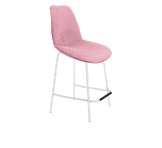 Полубарный стул SHT-ST29-С22 / SHT-S29P-1 (розовый зефир/белый муар) в Пензе