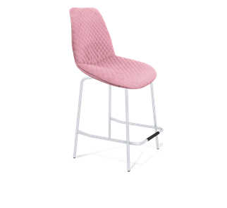 Полубарный стул SHT-ST29-С22 / SHT-S29P-1 (розовый зефир/хром лак) в Пензе
