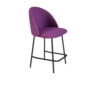 Полубарный стул SHT-ST35 / SHT-S29P-1 (ягодное варенье/черный муар) в Пензе