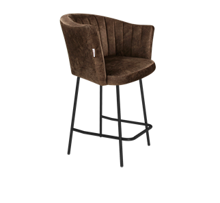Полубарный стул SHT-ST42-1 / SHT-S29P-1 (кофейный трюфель/черный муар) в Пензе