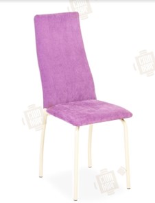 Обеденный стул Волна, каркас металл бежевый, инфинити фиолетовый в Пензе