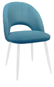 Обеденный стул 217 V16 голубой/белый в Пензе