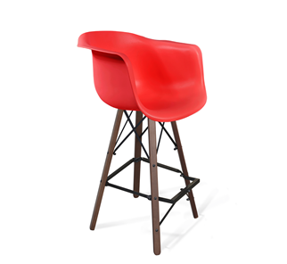 Барный стул SHT-ST31/S80 (красный/темный орех/черный) в Пензе
