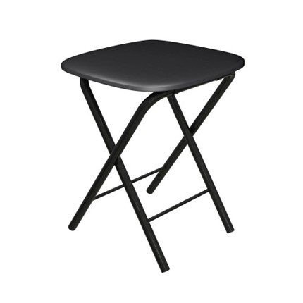 Табурет Складной СРП-013КВ (квадратное сиденье) Эмаль, черный в Пензе - изображение