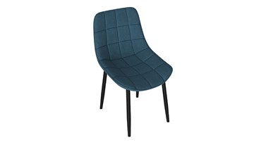 Обеденный стул Boston (Черный муар/Велюр V006 бирюзовый) в Пензе
