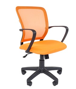 Компьютерное кресло CHAIRMAN 698 black TW, ткань, цвет оранжевый в Пензе