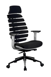 Офисное кресло Riva Chair SHARK (Черный/серый) в Пензе