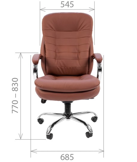 Кресло CHAIRMAN 795 экокожа, цвет коричневый в Пензе - изображение 1