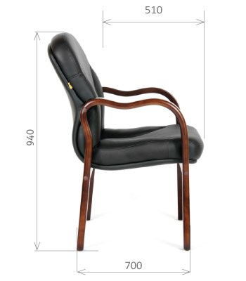 Кресло CHAIRMAN 658 Натуральная кожа черный в Пензе - изображение 2