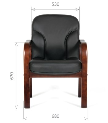 Кресло CHAIRMAN 658 Натуральная кожа черный в Пензе - изображение 1