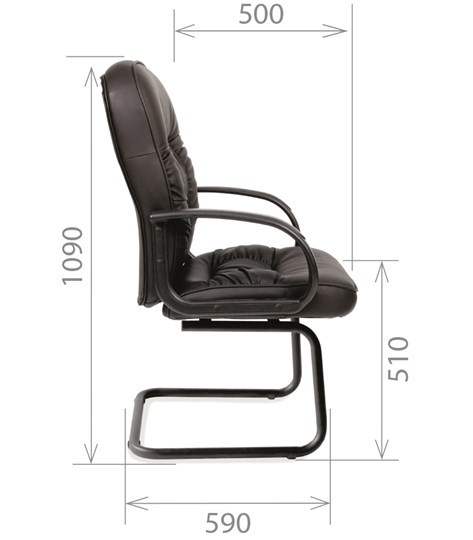 Компьютерное кресло CHAIRMAN 416V экокожа черная в Пензе - изображение 2