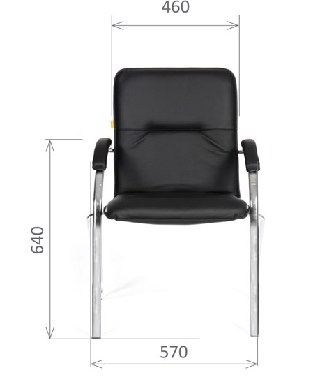 Офисное кресло CHAIRMAN 850 Экокожа Terra 118 черная в Пензе - изображение 1